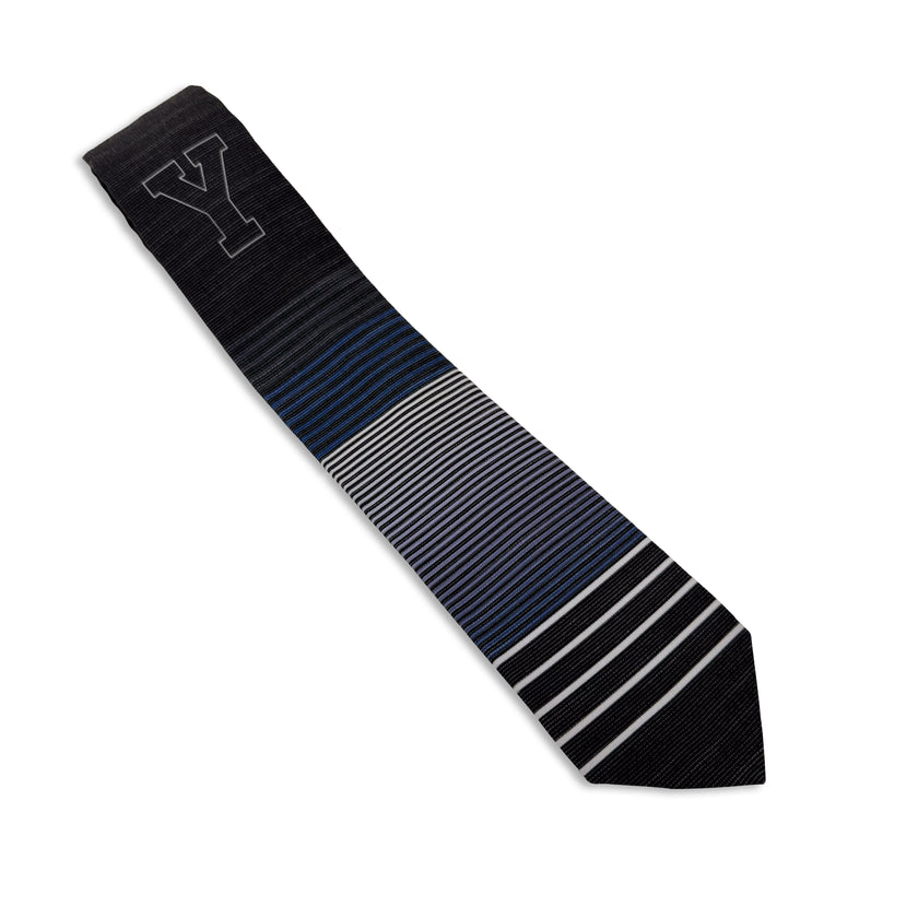 BYU (Brigham Young University) Striped Ties for Men and crafted in Cache valley