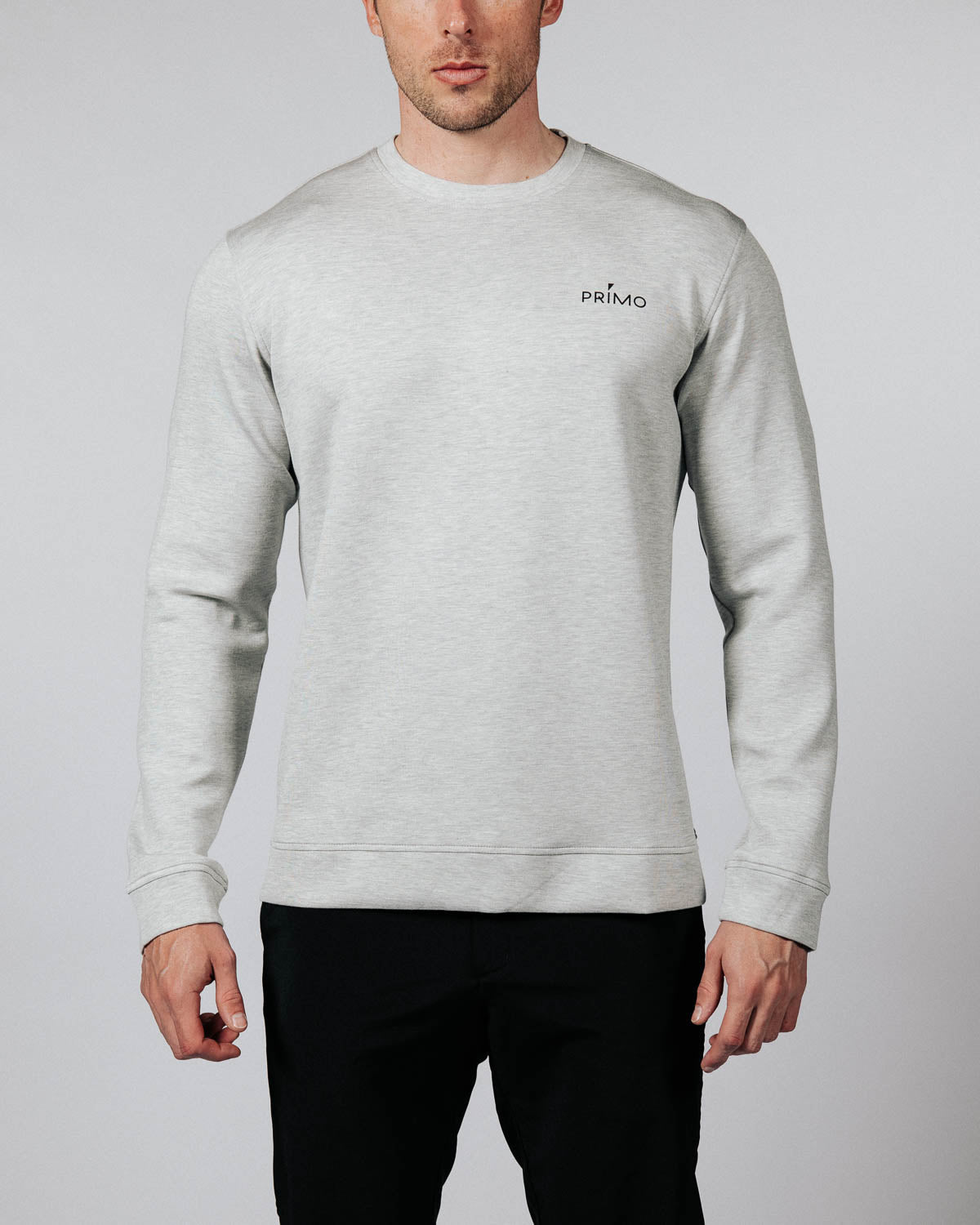 Men's Heather Gray Golf Crew Neck
