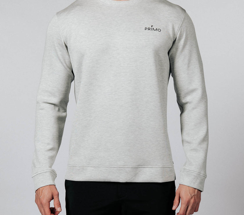 Men's Heather Gray Golf Crew Neck