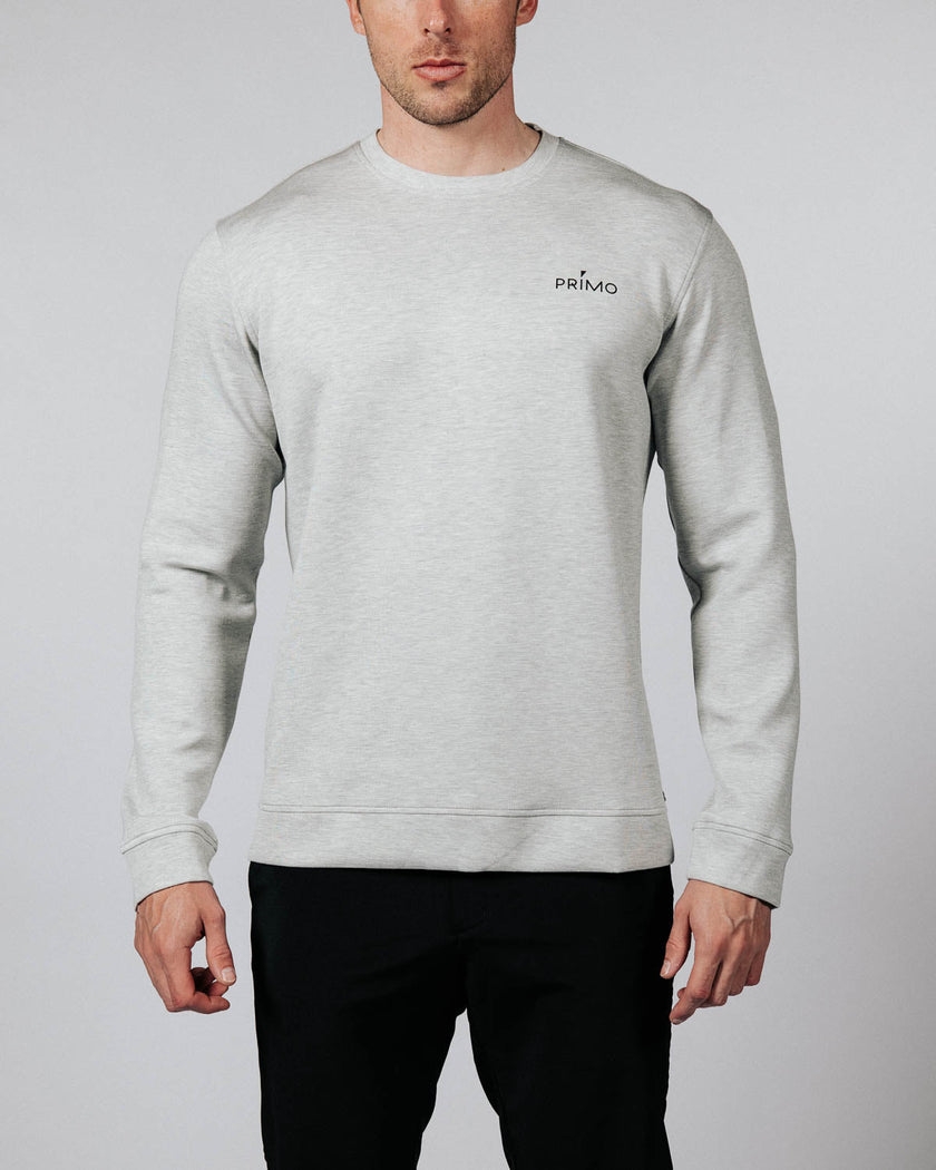 Men's Heather Gray Golf Crew Neck