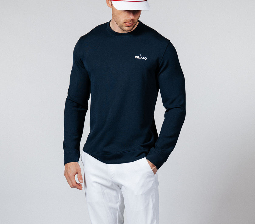 Men's Navy Golf Crew Neck
