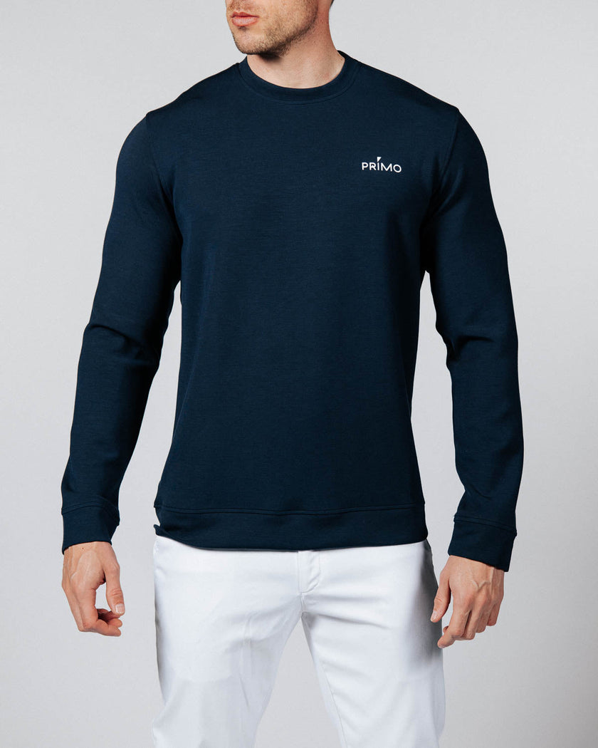 Men's Navy Golf Crew Neck