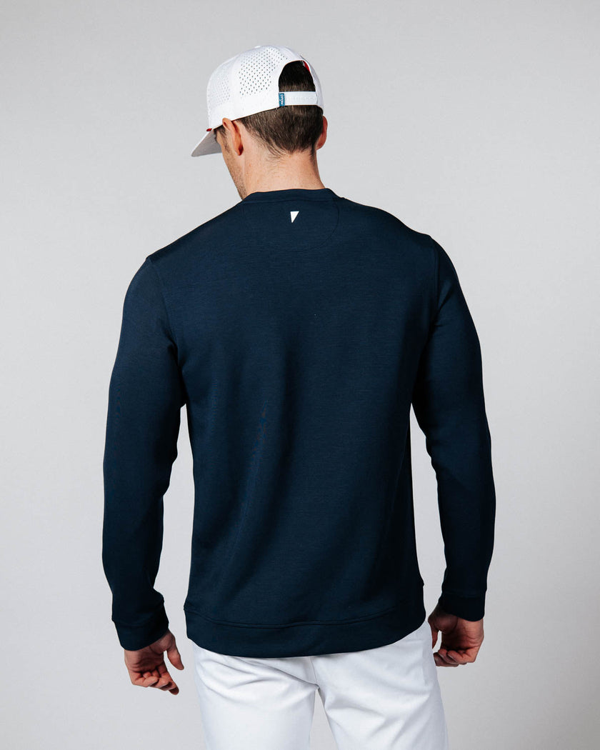 Men's Navy Golf Crew Neck