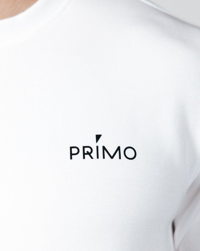 Men's White Golf Crew Neck