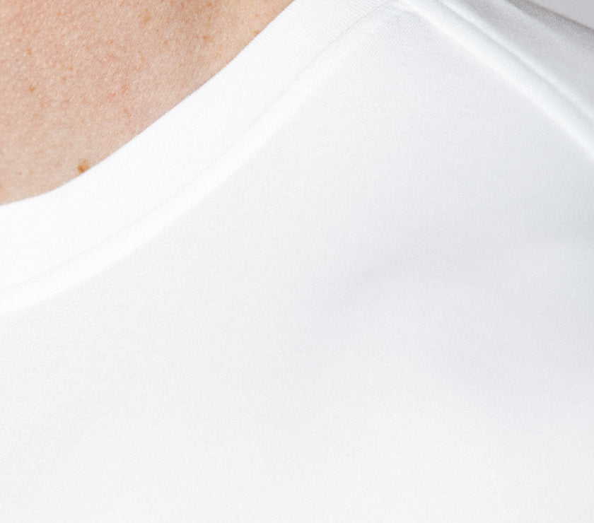 Men's White Golf Crew Neck