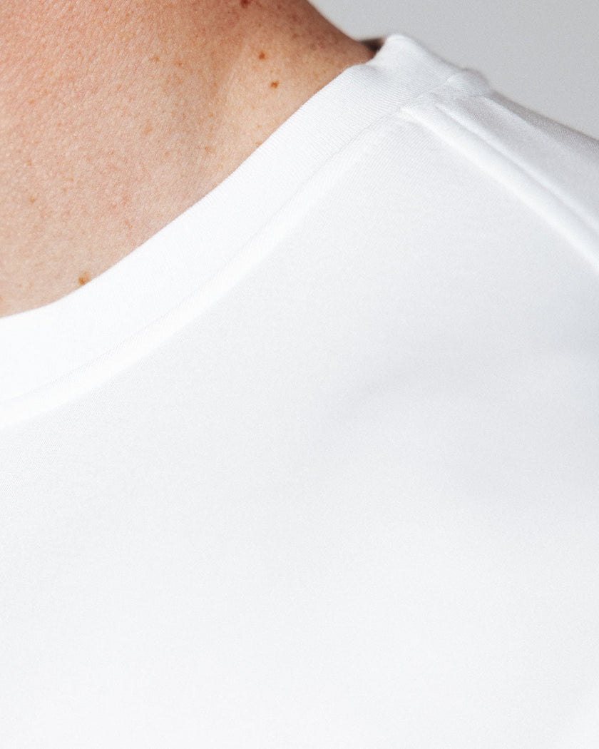 Men's White Golf Crew Neck