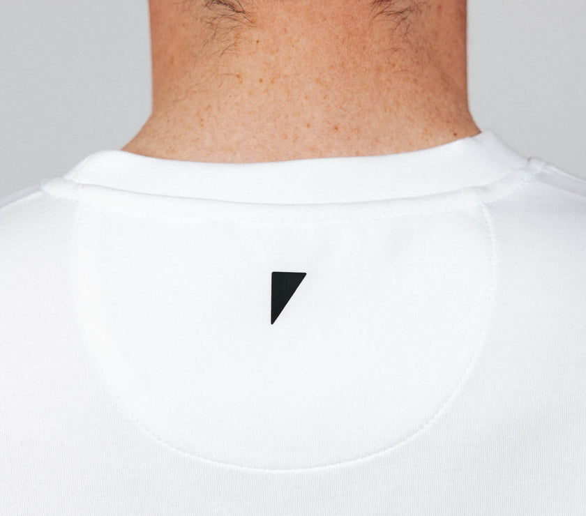 Men's White Golf Crew Neck