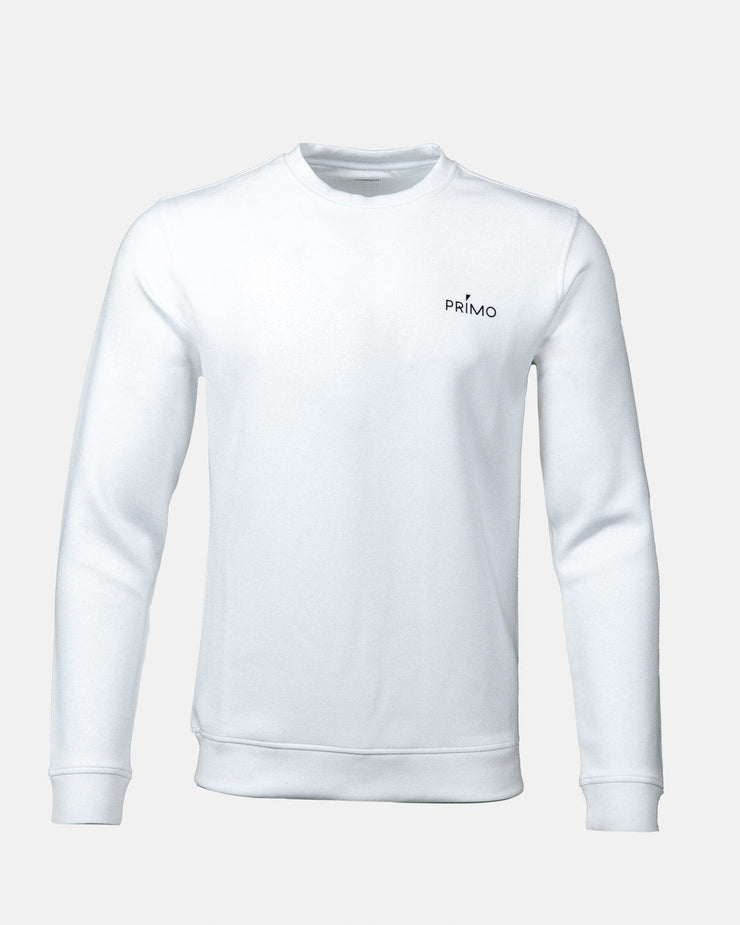 Men's White Golf Crew Neck