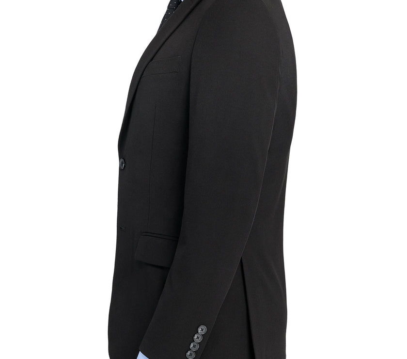 Elevate Suit Jacket, Black designed for LDS missionaries from Kator Shop in Logan, Utah — clean, long-lasting quality for daily use and professional style.
