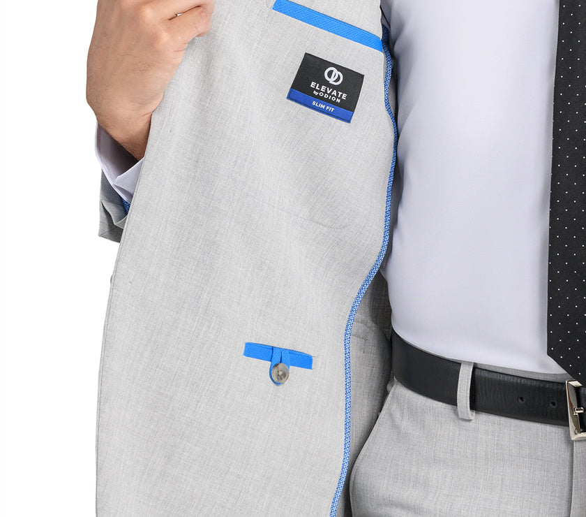 Elevate Suit Jacket, Pearl Grey from Kator Shop in Cache Valley — sharp, confidence-boosting design built for prom, school dances, and formal events.