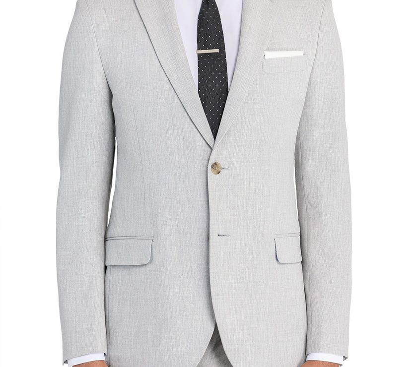 Elevate Suit Jacket, Pearl Grey made for weddings and special occasions — refined Utah craftsmanship from Kator Shop for grooms and guests alike.