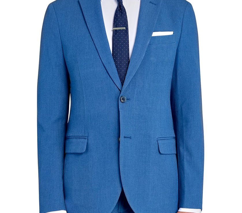 Elevate Suit Jacket, Powder Blue tailored in Logan, Utah — elegant men’s piece designed for dinners, galas, and formal celebrations.