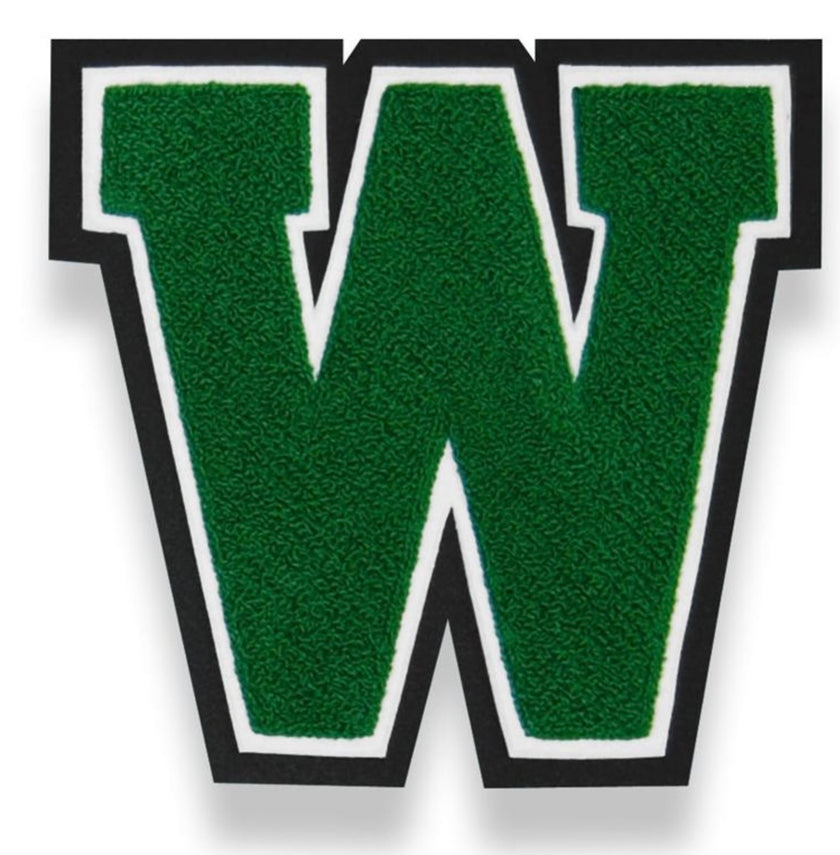 Custom High School Single Letter Patch