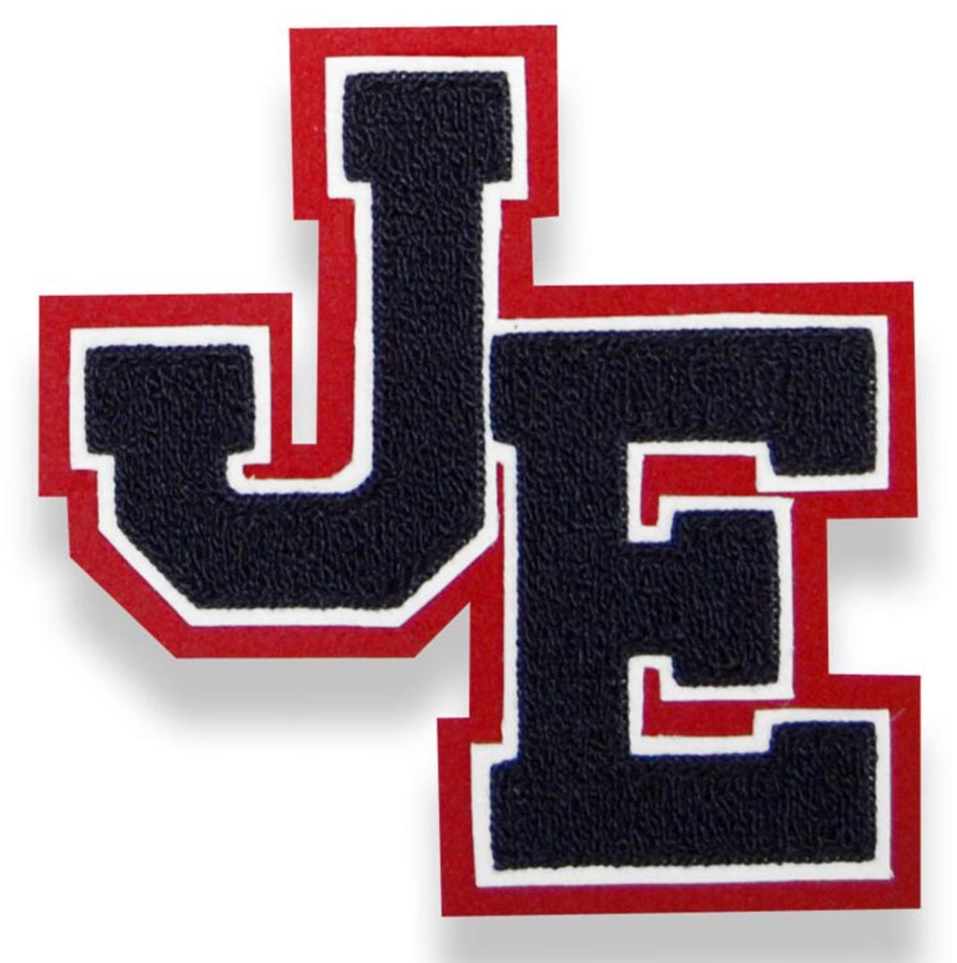 Custom High School 2 Letter Staggered Patch