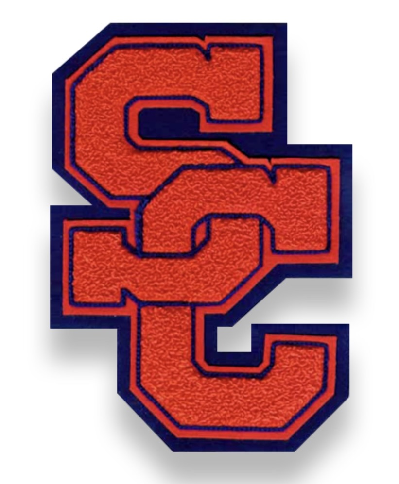 Custom High School Letter Patch: 2 Letter Interlocking