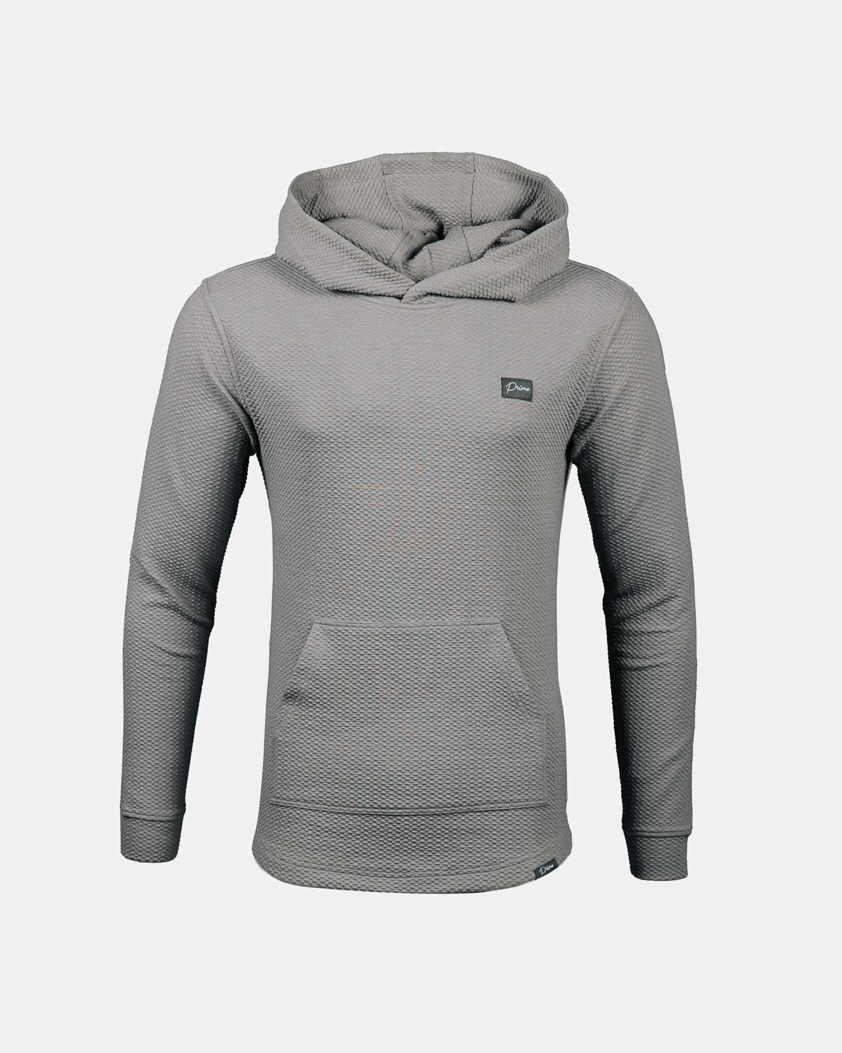 Light Gray Waffle Hoodie
