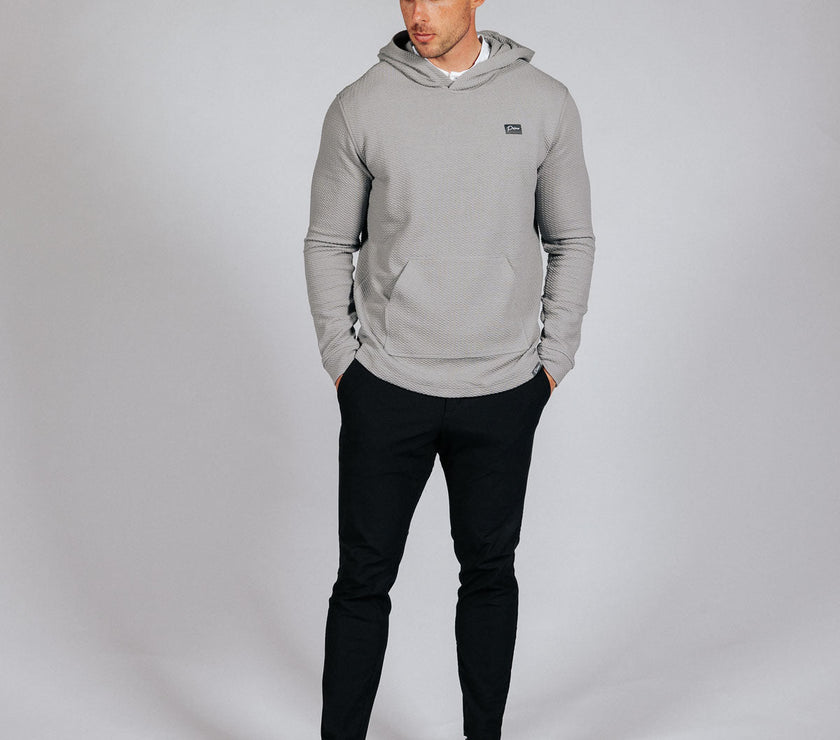 Light Gray Waffle Hoodie
