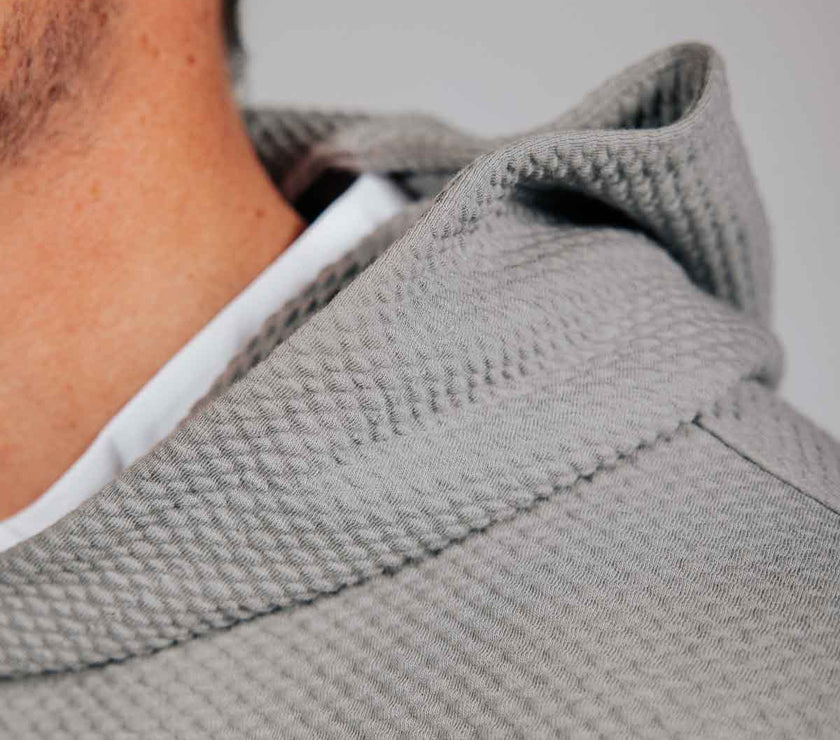 Light Gray Waffle Hoodie
