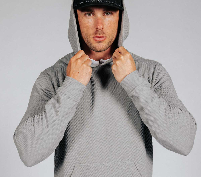 Light Gray Waffle Hoodie