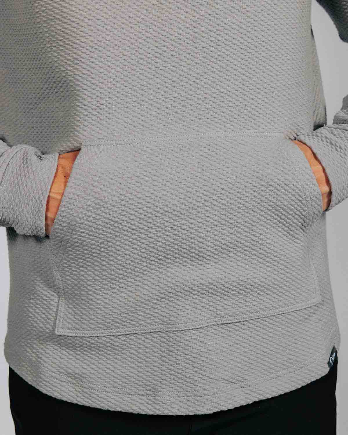 Light Gray Waffle Hoodie