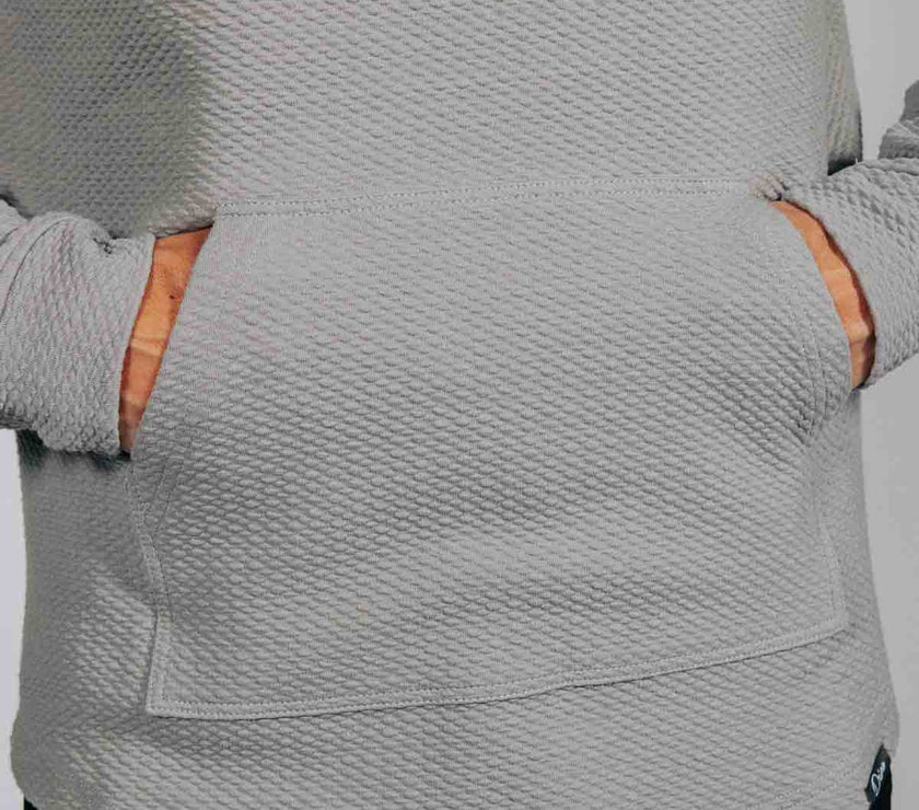 Light Gray Waffle Hoodie