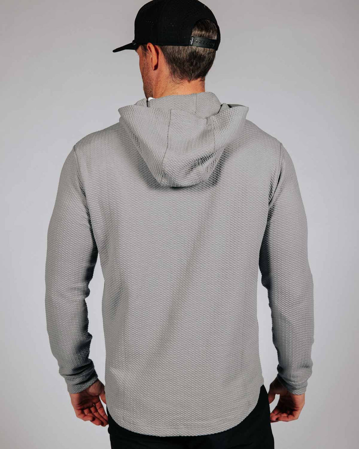 Light Gray Waffle Hoodie