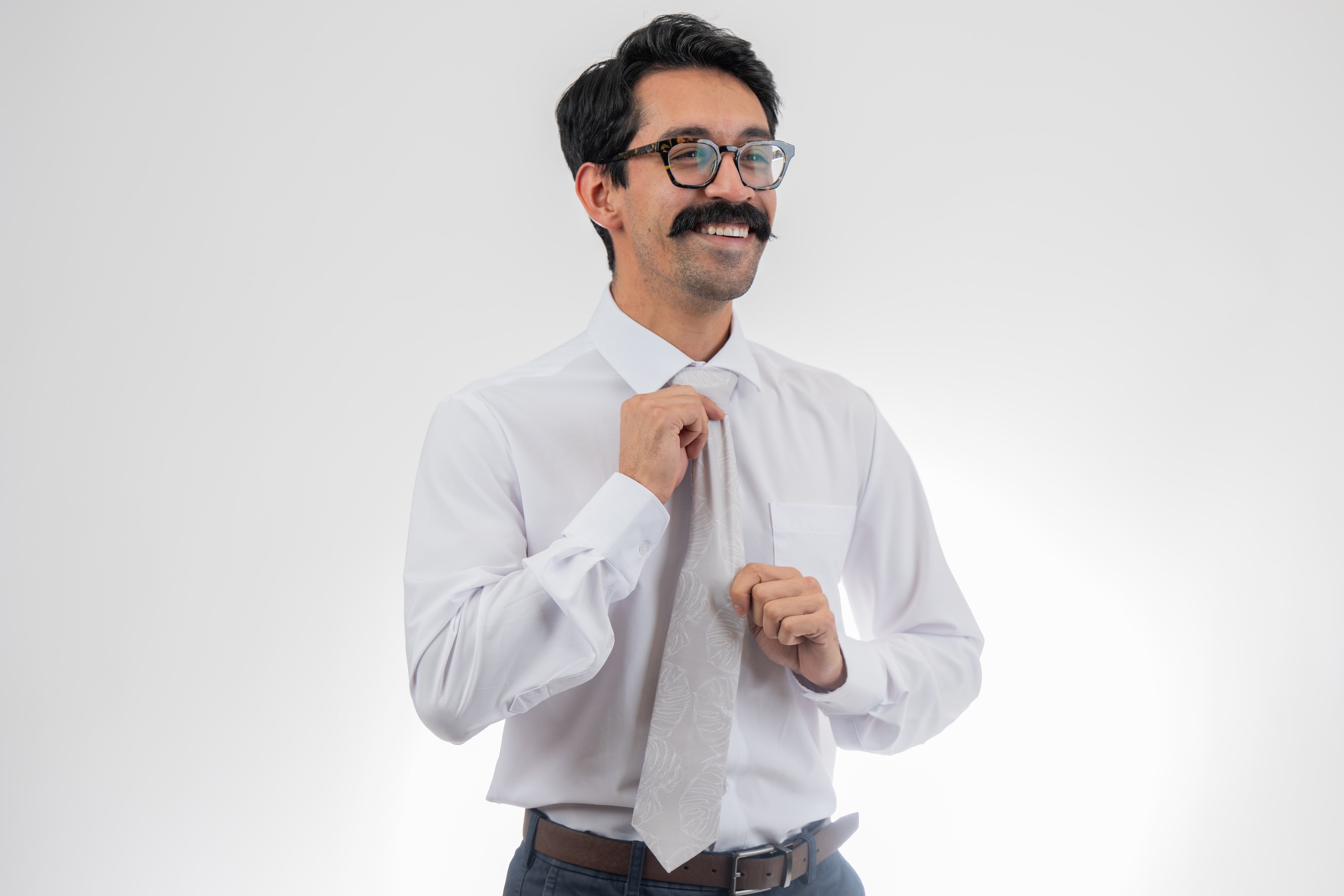 Lighten Up Leaves Men's Tie Business tie handcrafted in Logan, Utah — premium material and clean lines for confident everyday office wear.