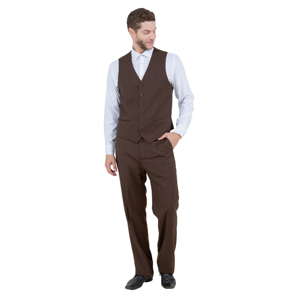 Men's Modern-Fit 3pc Pinstripe Suit, Notch Lapel