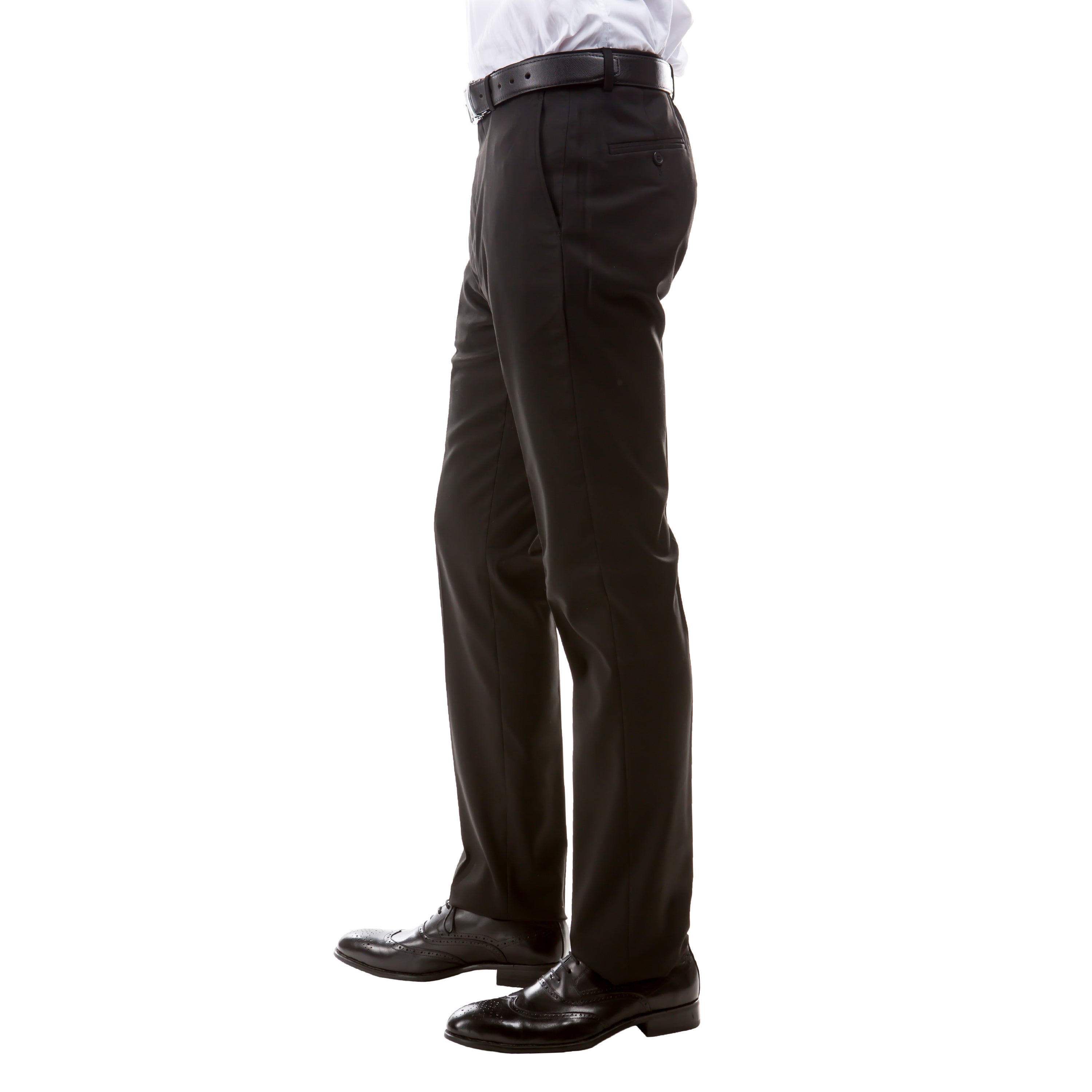 Zegarie Tailored-Fit Suits Separates solid Dress Pants