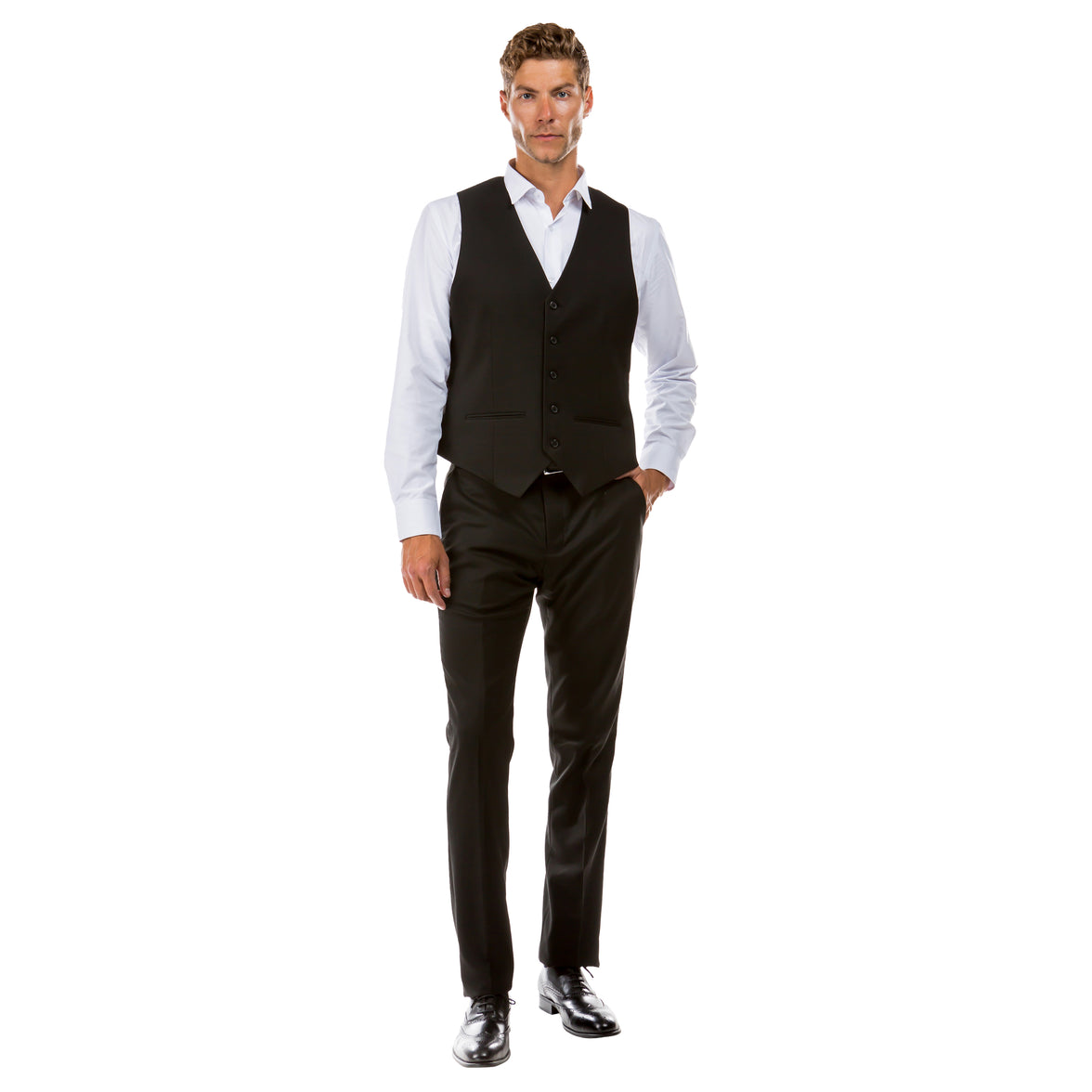 Zegarie Tailored-Fit Suits Separates Vest