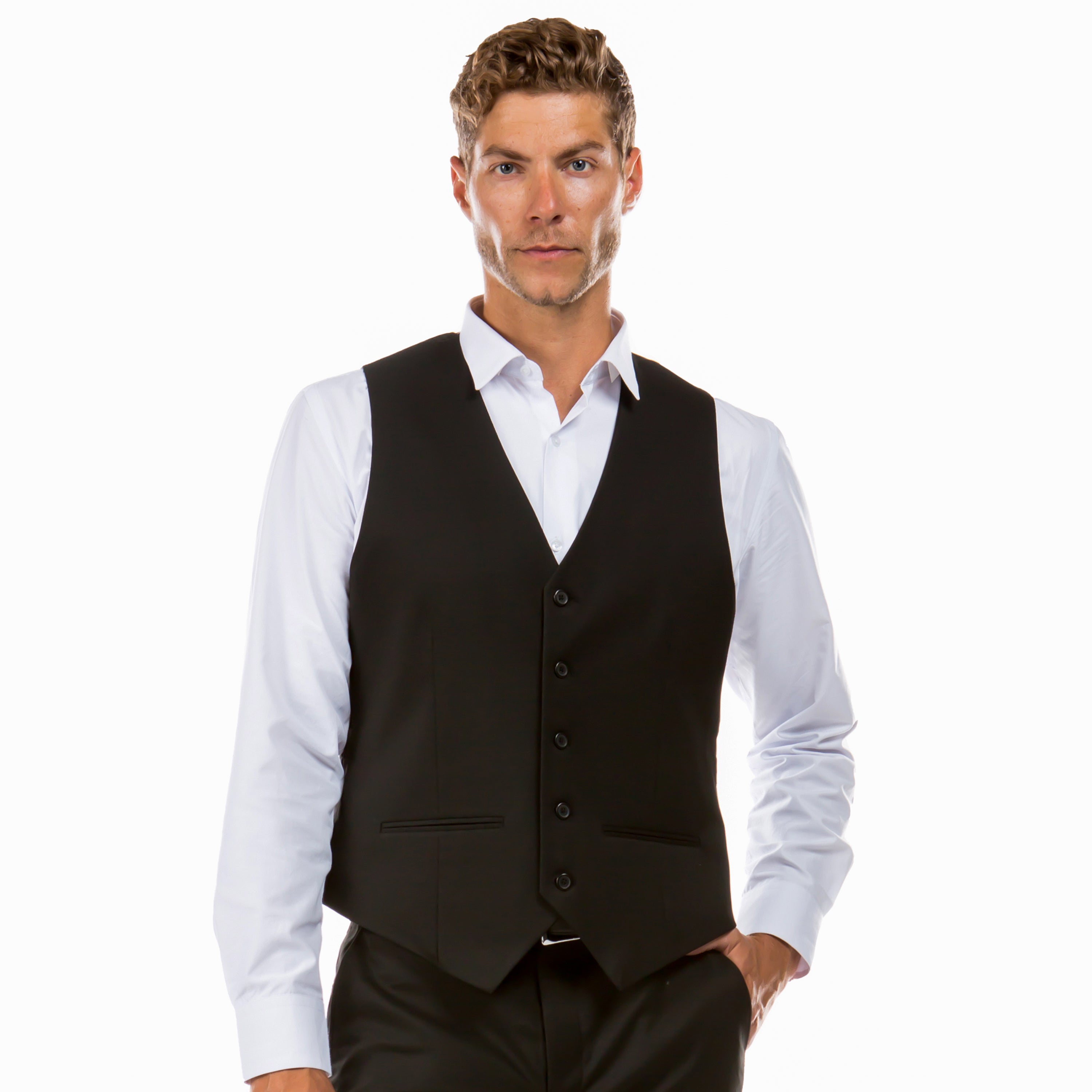 Zegarie Tailored-Fit Suits Separates Vest