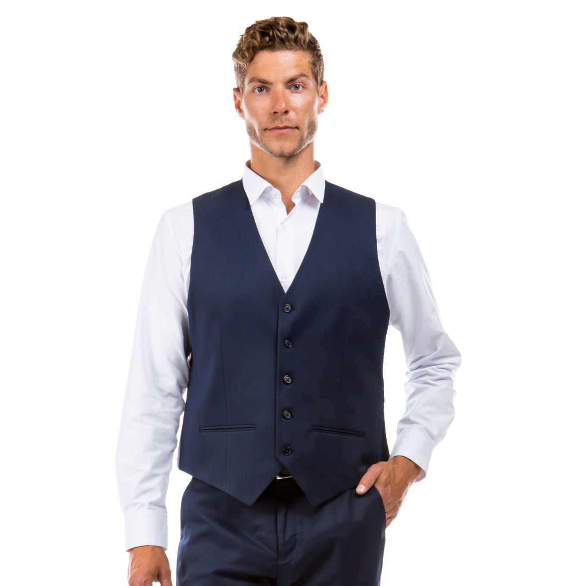 Zegarie Tailored-Fit Suits Separates Vest