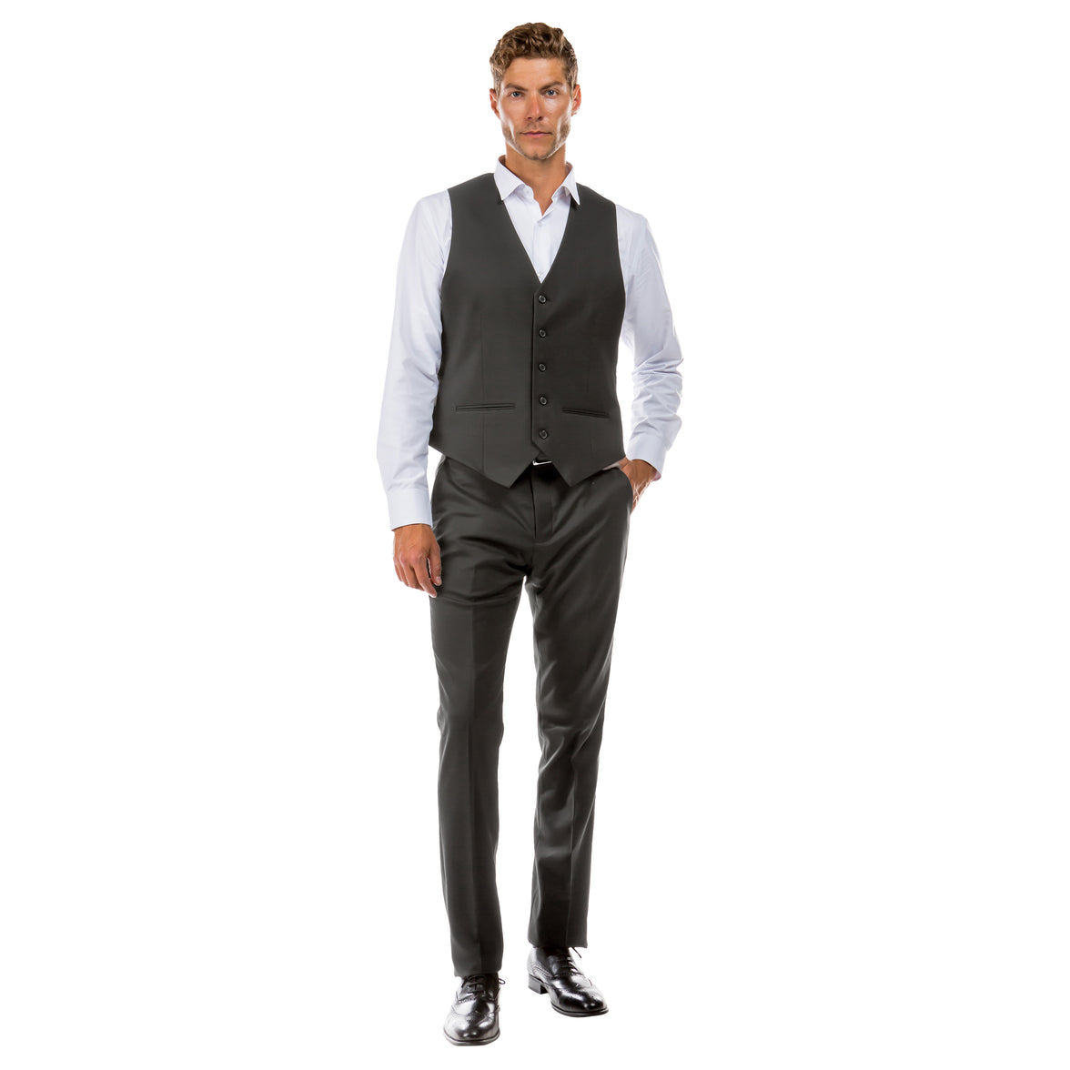 Zegarie Tailored-Fit Suits Separates Vest
