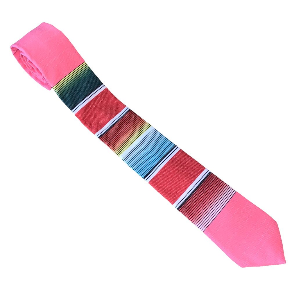 Mexican Blanket (pink) Men's Tie Missionary tie from Kator Shop in Logan, Utah — built to last through daily wear with clean, classic design for elders serving worldwide.