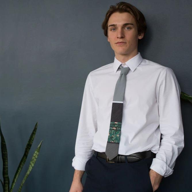 Monstera Close-out Men's Tie Business tie handcrafted in Logan, Utah — premium material and clean lines for confident everyday office wear.