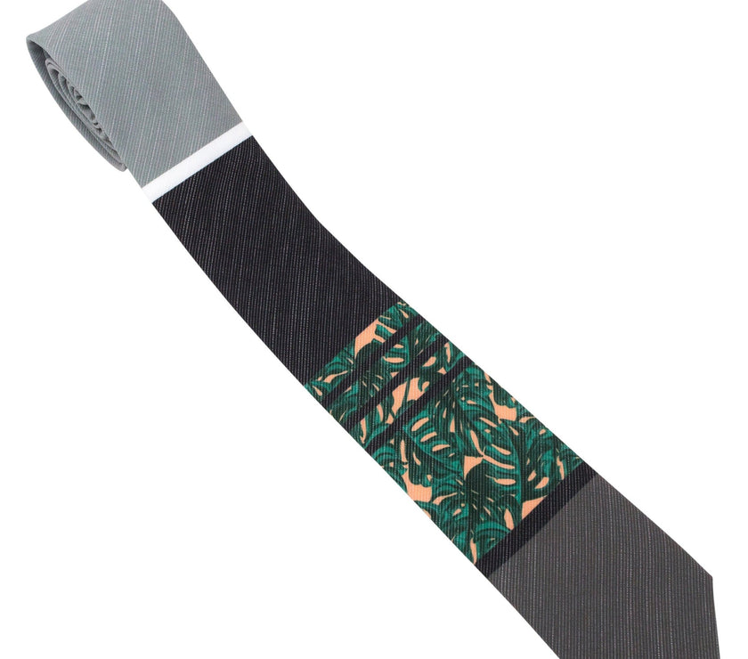 Monstera Close-out Men's Tie Missionary tie from Kator Shop in Logan, Utah — built to last through daily wear with clean, classic design for elders serving worldwide.