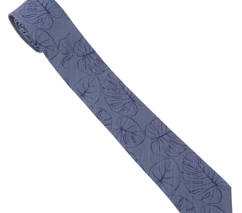 Monstera Sketch Men's Tie Missionary tie from Kator Shop in Logan, Utah — built to last through daily wear with clean, classic design for elders serving worldwide.