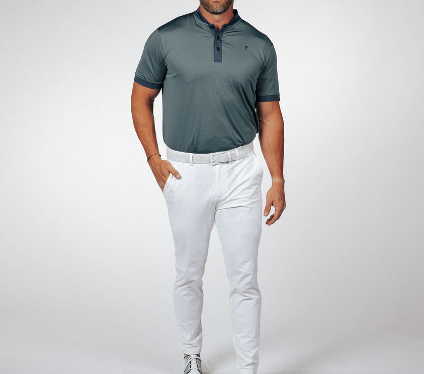 Two Tone Navy/Gray Blade Polo