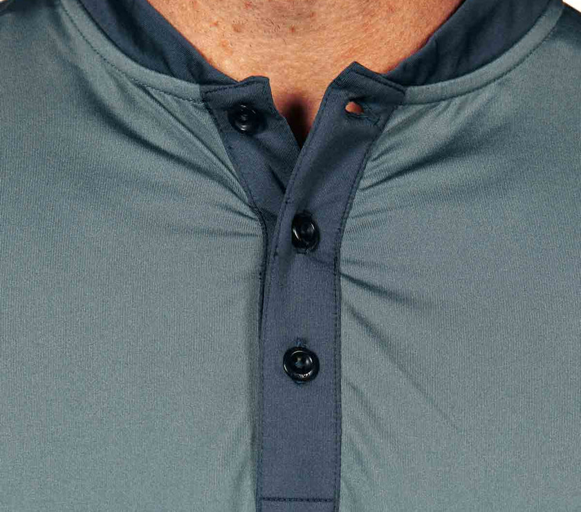 Two Tone Navy/Gray Blade Polo