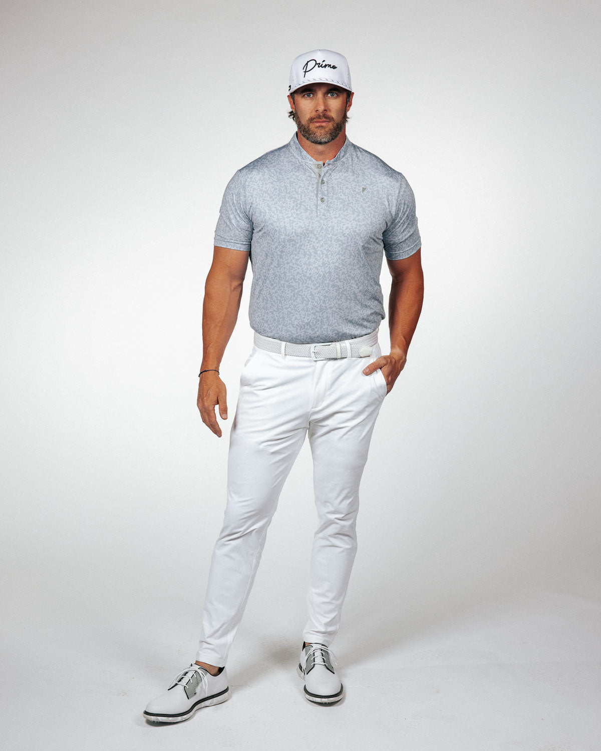 Pale Gray First Cut Blade Polo
