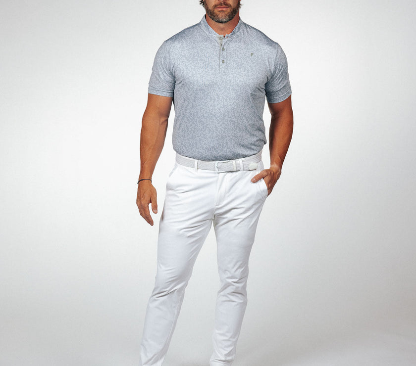 Pale Gray First Cut Blade Polo