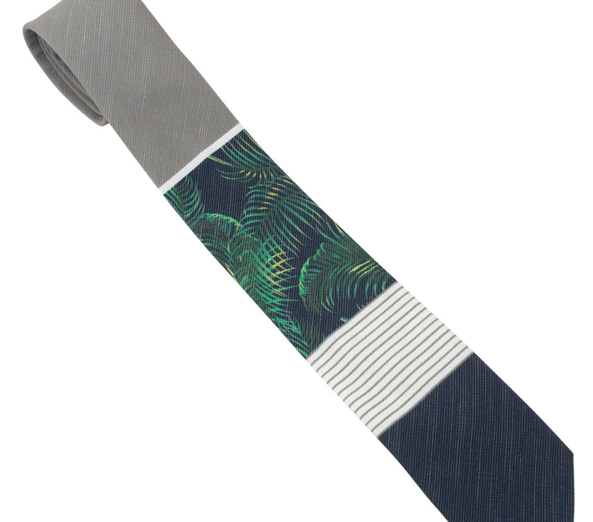 Palm Frond-liness Men's Bombora Tie Formal tie from Kator Shop Logan — refined Utah design for galas, ceremonies, and special occasions.