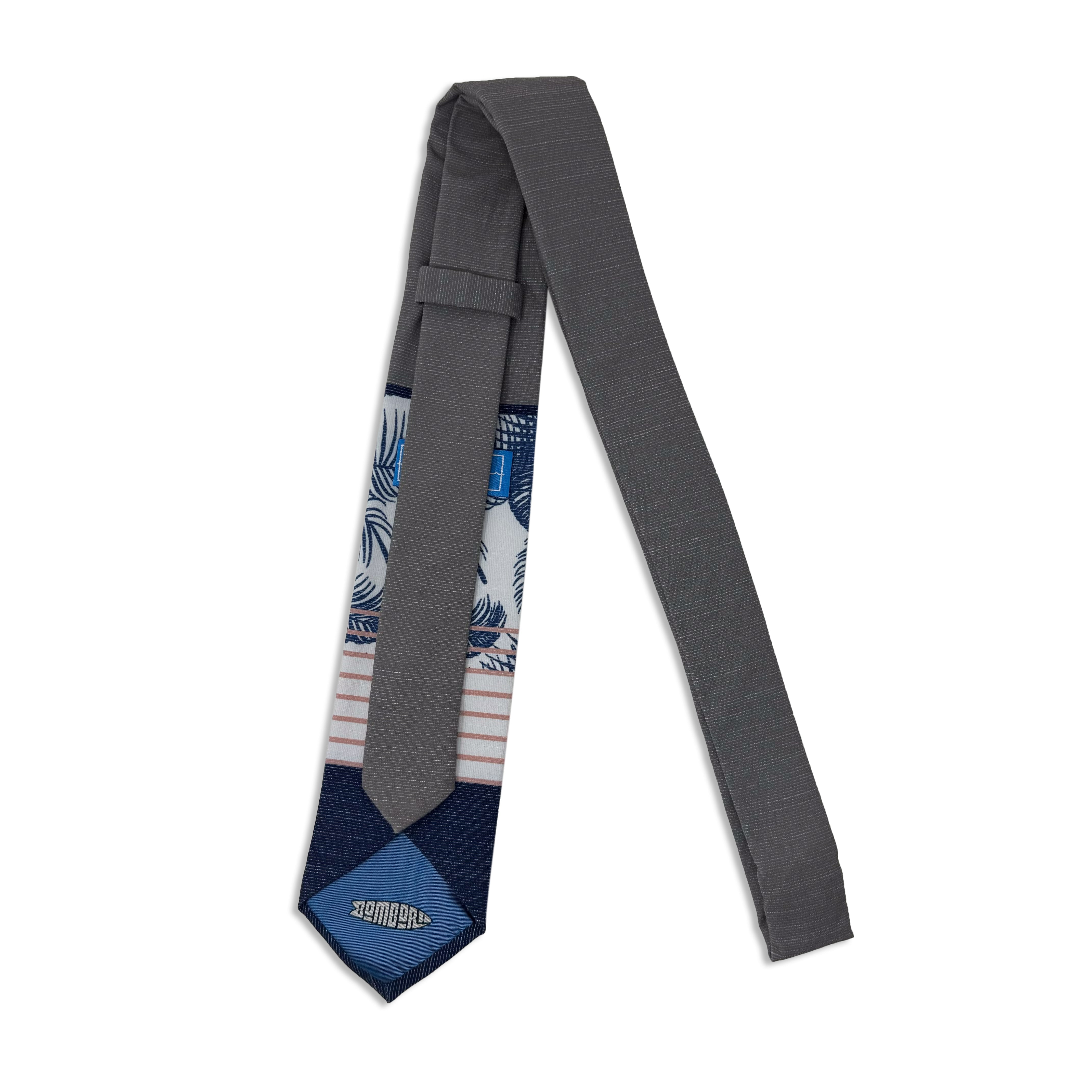 Pink Palm Stripes Men's Tie Business tie from Kator Shop in Logan, Utah — premium material designed for confidence and all-day comfort at work.