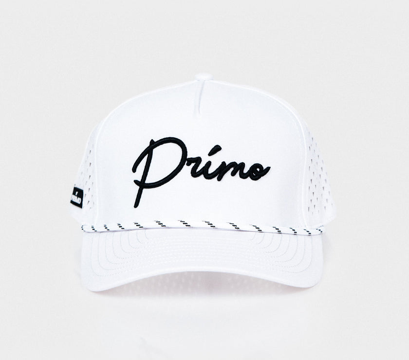 White Cursive Hat