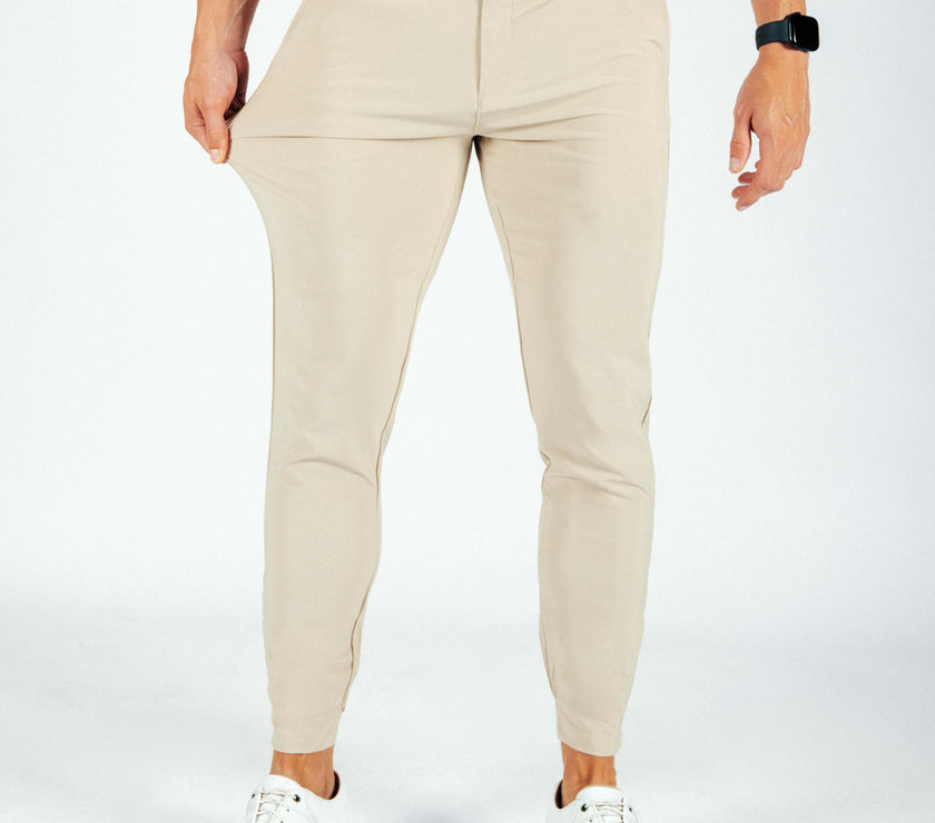 Men's Light Khaki Golf Jogger