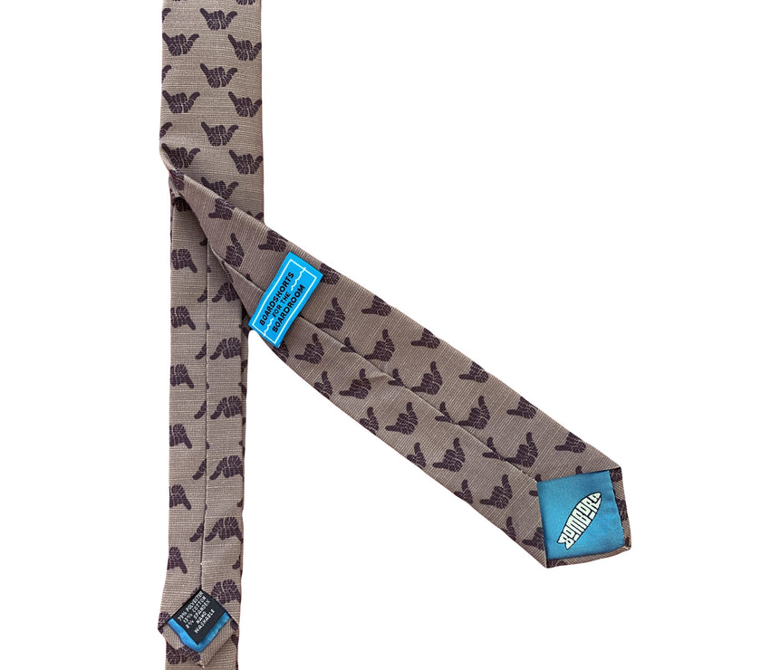 Rad Dad Shaka (Maroon) Men's Tie Premium tie from Kator Shop in Cache Valley — thoughtful Utah gift for birthdays, missions, or holidays.