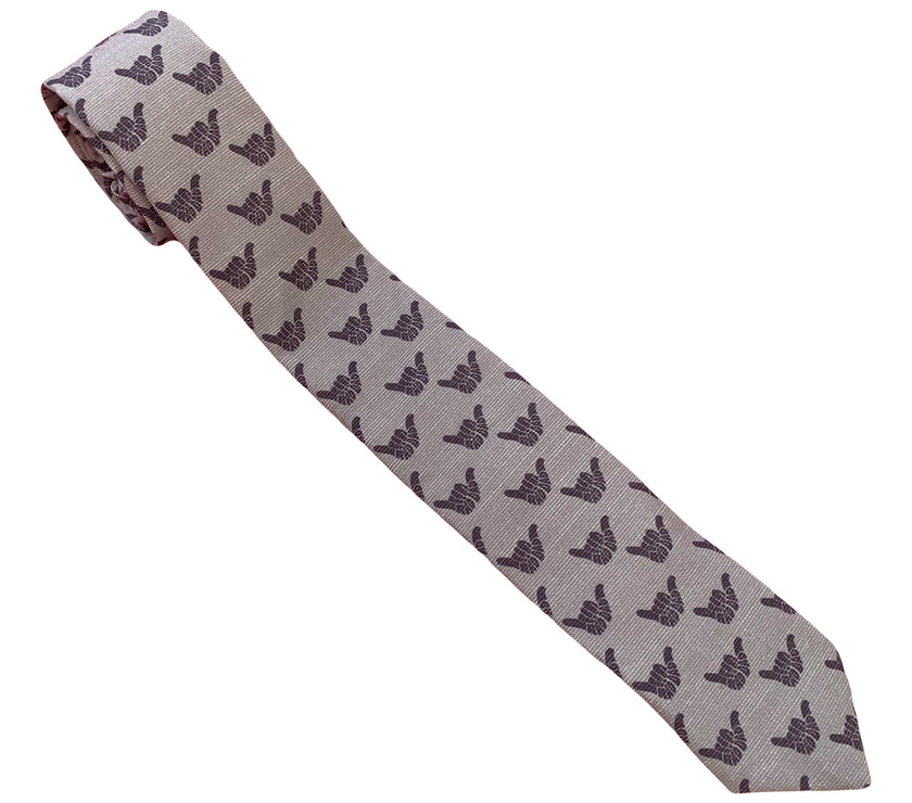 Rad Dad Shaka (Maroon) Men's Tie Missionary tie built to last through daily wear — crafted in Logan, Utah by Kator Shop for elders serving around the world.