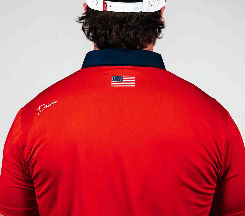 USA Red Classic Polo