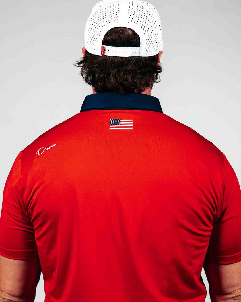 USA Red Classic Polo