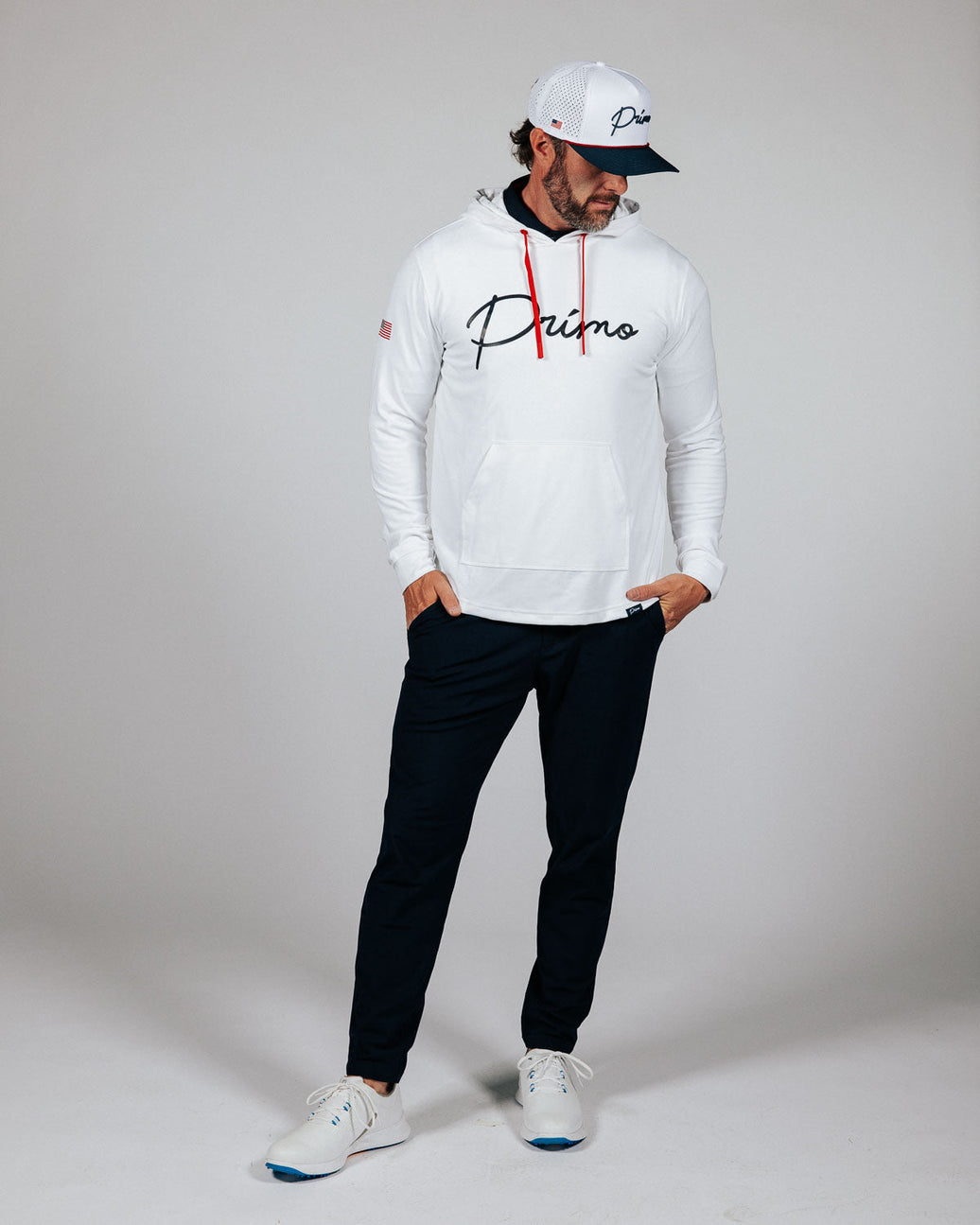 USA White Hoodie